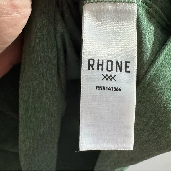 Rhone Reign Midweight Performance Hoodie Green Men’s Small Athleisure